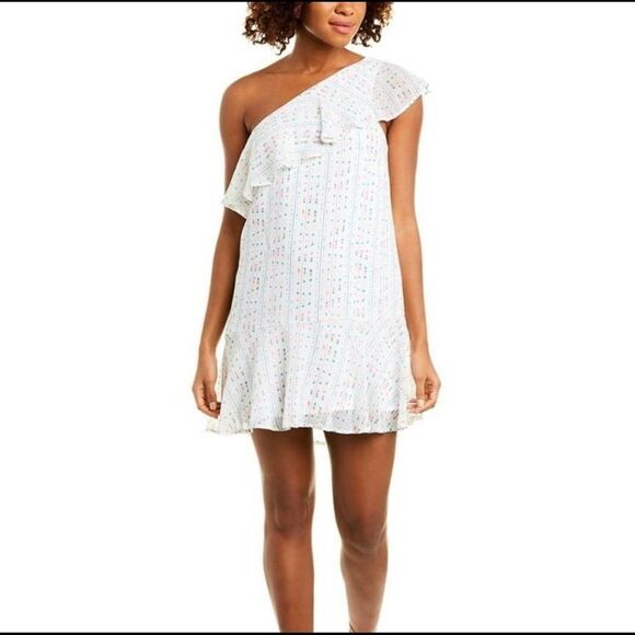 BCBGeneration Spiraling Ladder One Shoulder Dress - Picture 4 of 8